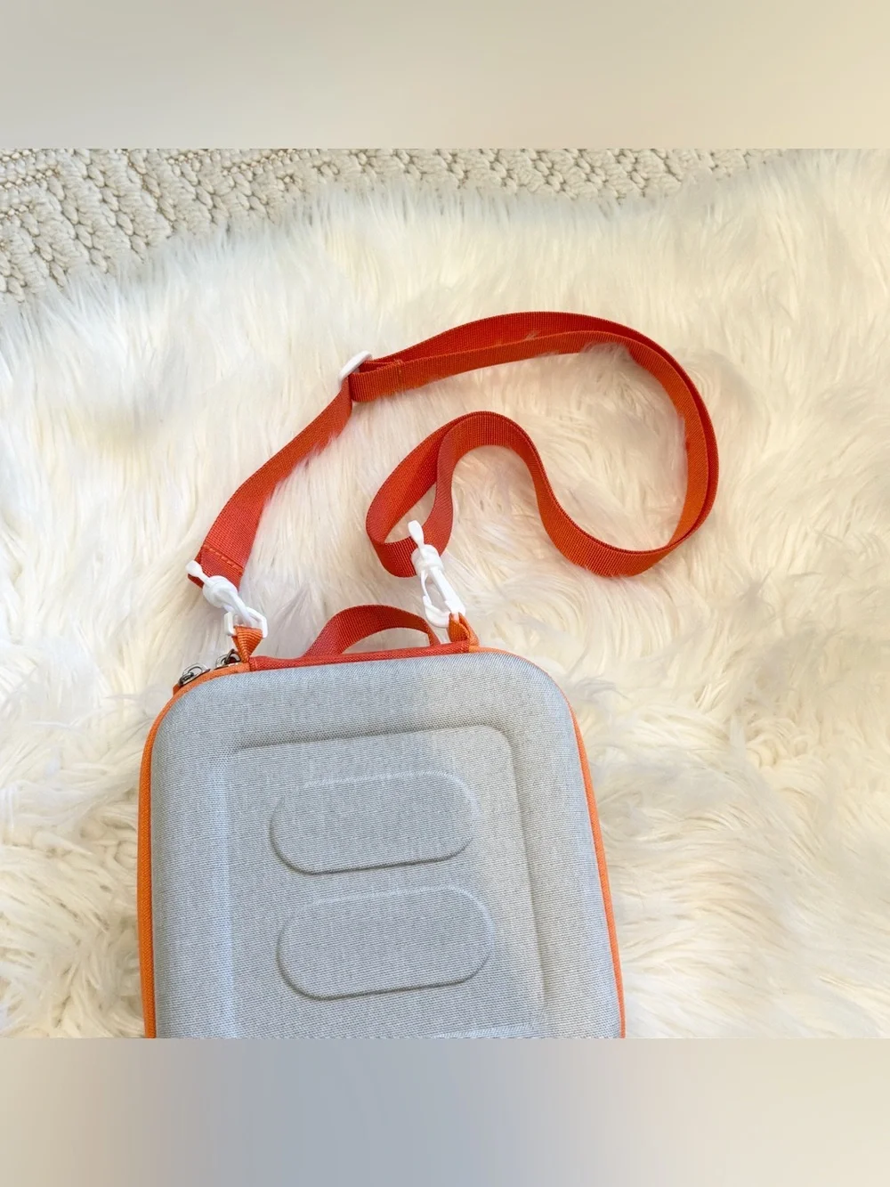 Kids Yoto Mini Player Hard Carrying Travel Case with Strap Orange/Gray